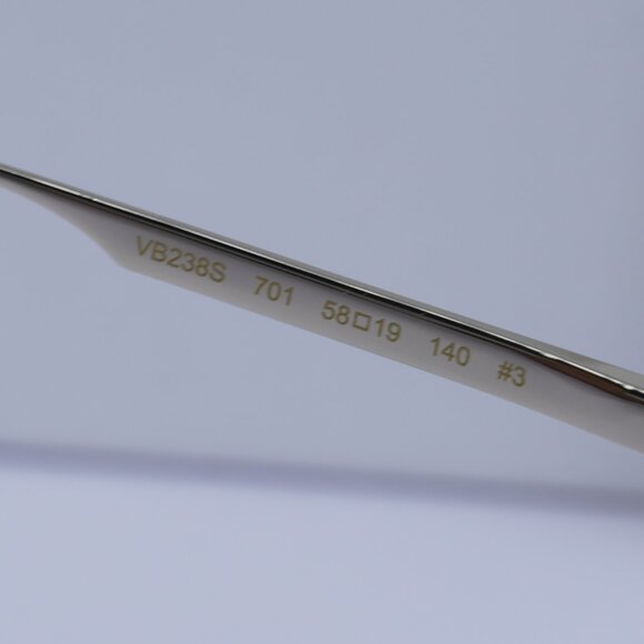 Victoria Beckham VB238S 701 Shield Sunglasses – Gold/Smoke - Picture 8 of 10